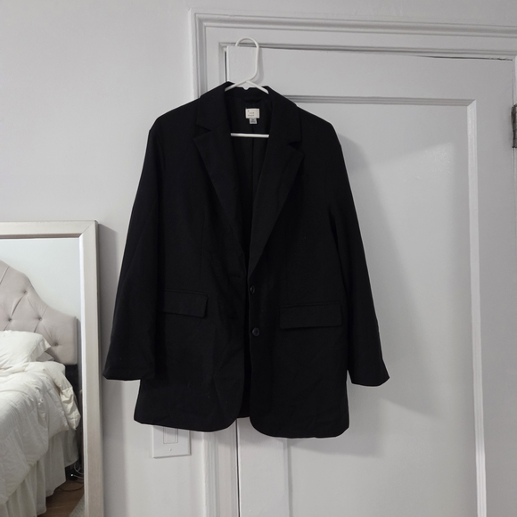 A New Day Classic Black Oversized Blazer - Picture 1 of 4